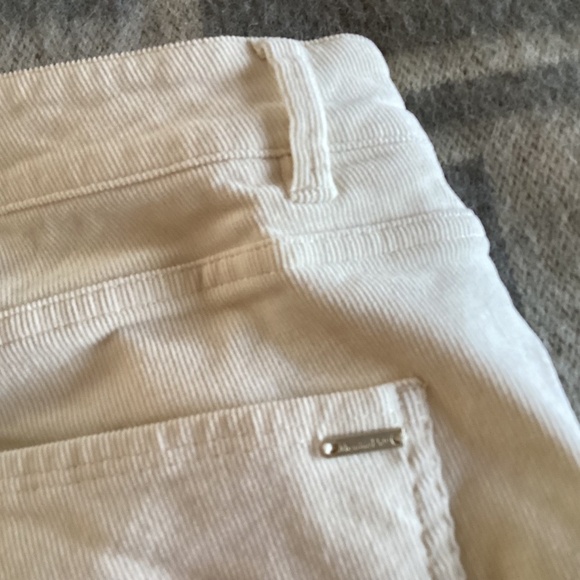 NWOT Massimo Dutti Cotton Blend Corduroy Pants Cream, fit like 8-10 - Picture 11 of 12